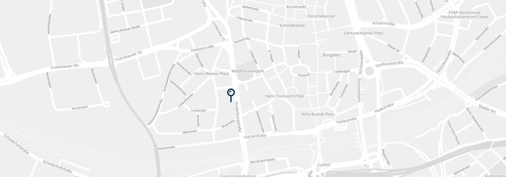 Google Maps – Rückgrat, Hindenburgstr. 23  45127 Essen